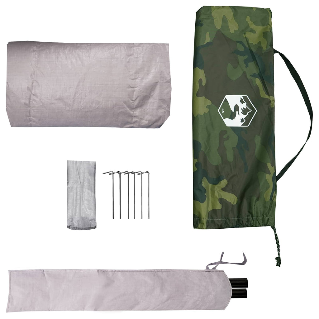 vidaXL Namiot Turystyczny Moro 4-osobowy Polyester 185T z powłoką PU