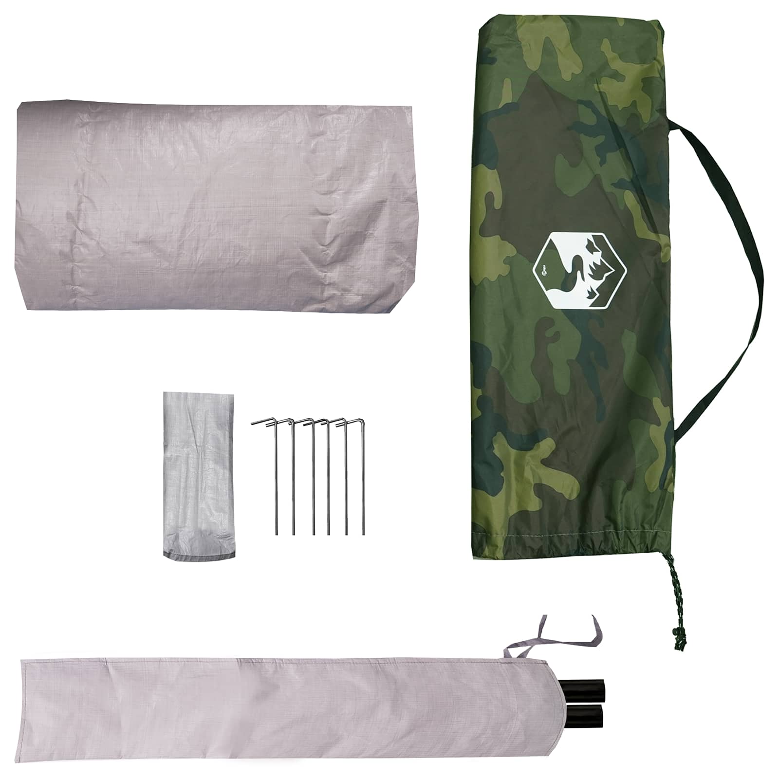 vidaXL Namiot Turystyczny Moro 2-osobowy Polyester 185T z powłoką PU