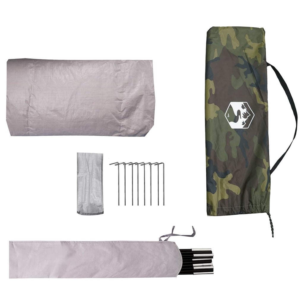 vidaXL Namiot tunelowy Moro 4-osobowy Polyester 185T z powłoką PU