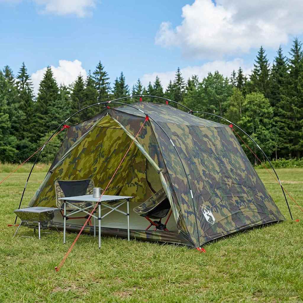 vidaXL Namiot tunelowy Moro 4-osobowy Polyester 185T z powłoką PU