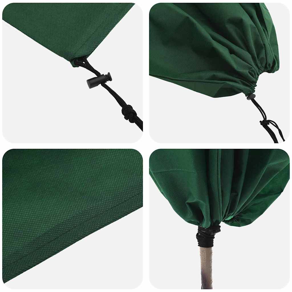 vidaXL Osłony Fleece dla Roślin Przed Przymrozkami Inny 10 pcs Zielony