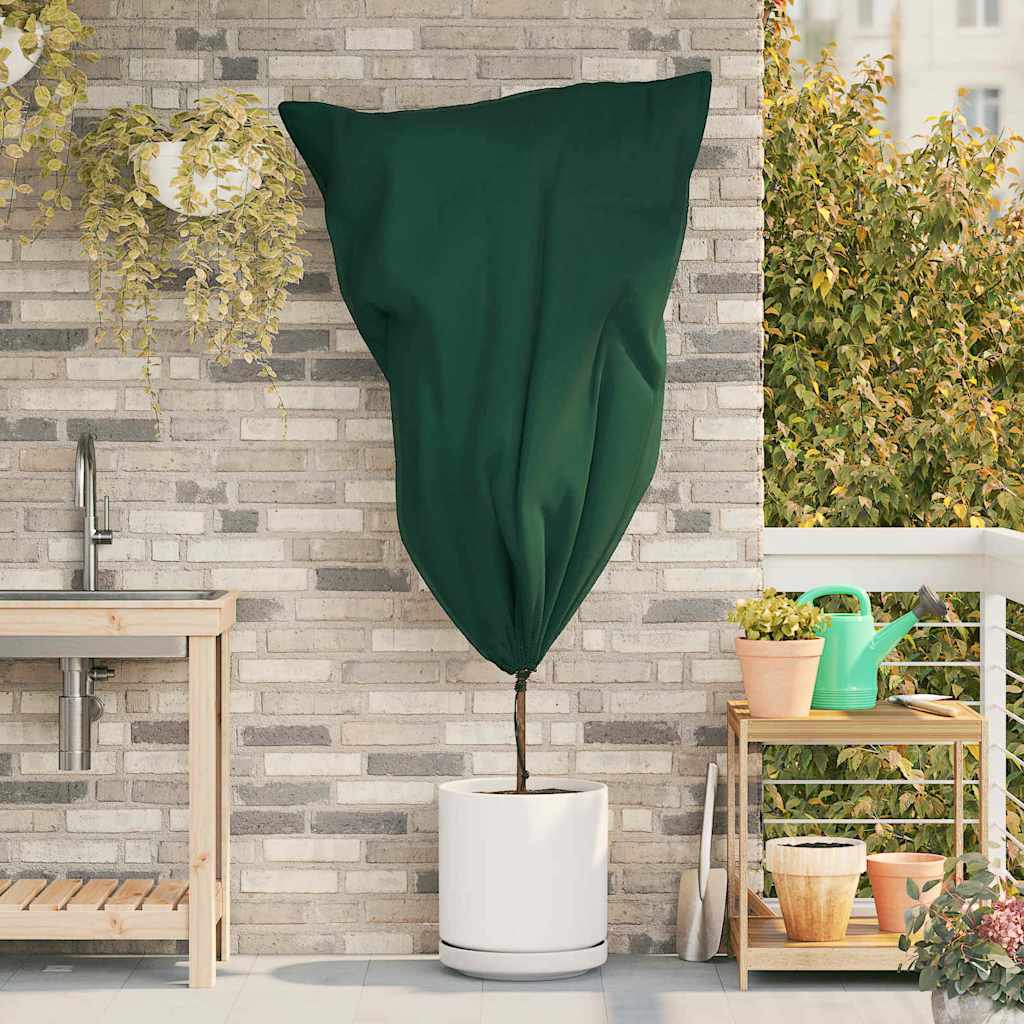 vidaXL Osłony Fleece dla Roślin Przed Przymrozkami Inny 10 pcs Zielony