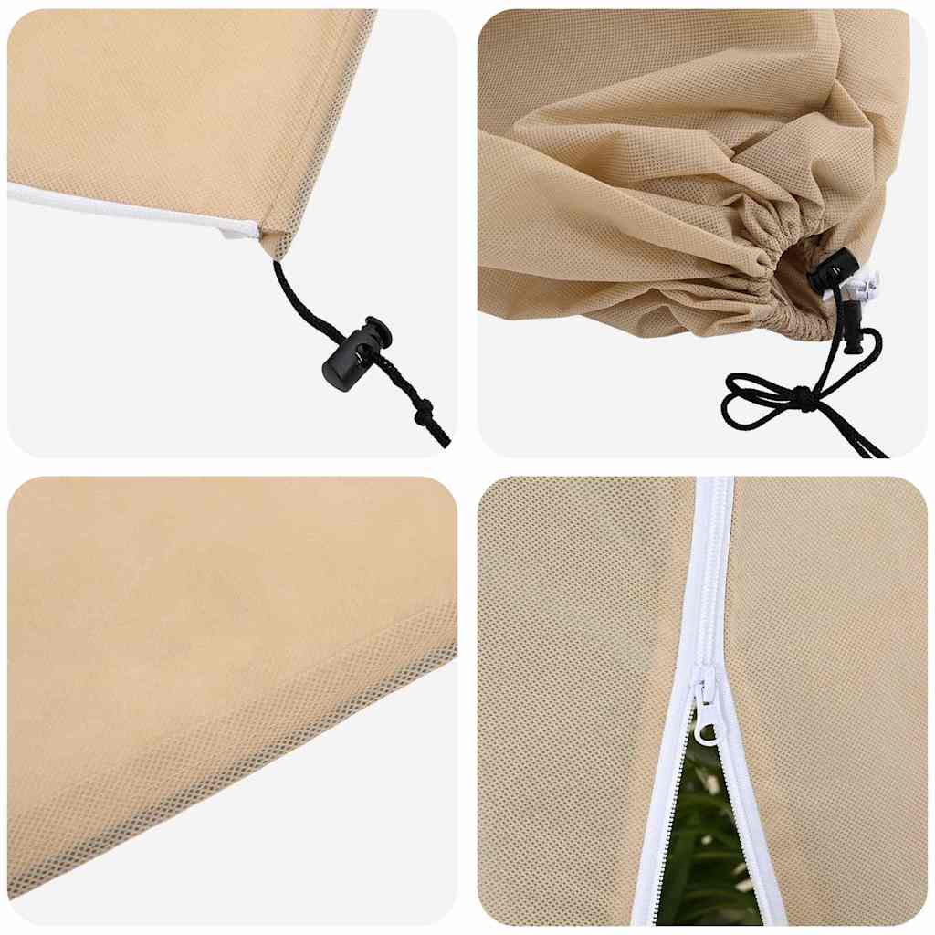 vidaXL Osłony Fleece dla Roślin Przed Przymrozkami 5 pcs Beżowy