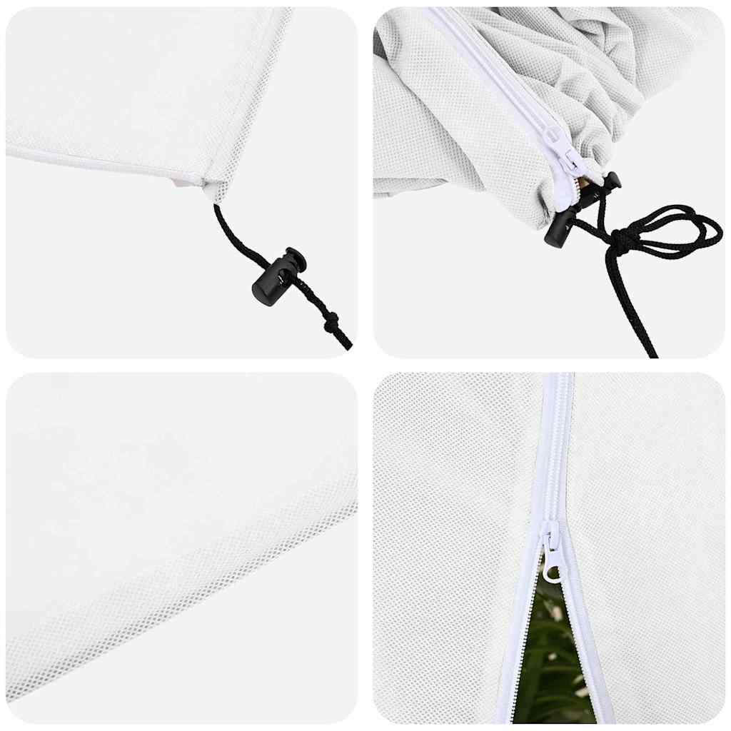 vidaXL Osłony Fleece dla Roślin Przed Przymrozkami 3 pcs Biały