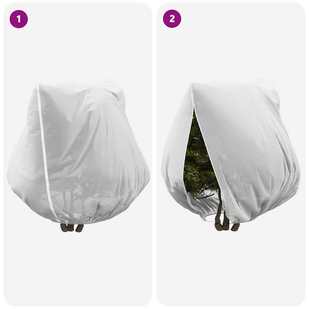 vidaXL Osłony Fleece dla Roślin Przed Przymrozkami 3 pcs Biały