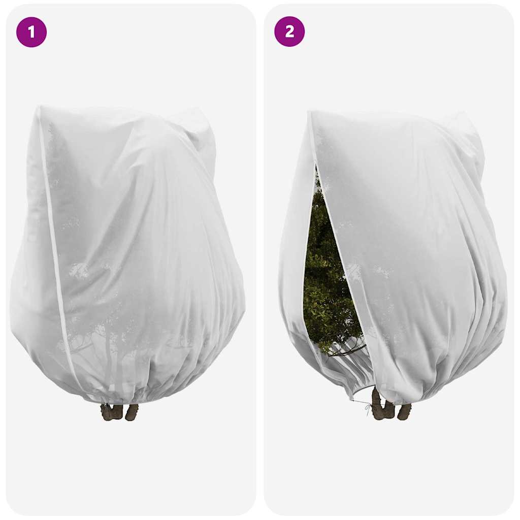 vidaXL Osłony Fleece dla Roślin Przed Przymrozkami 3 pcs Biały