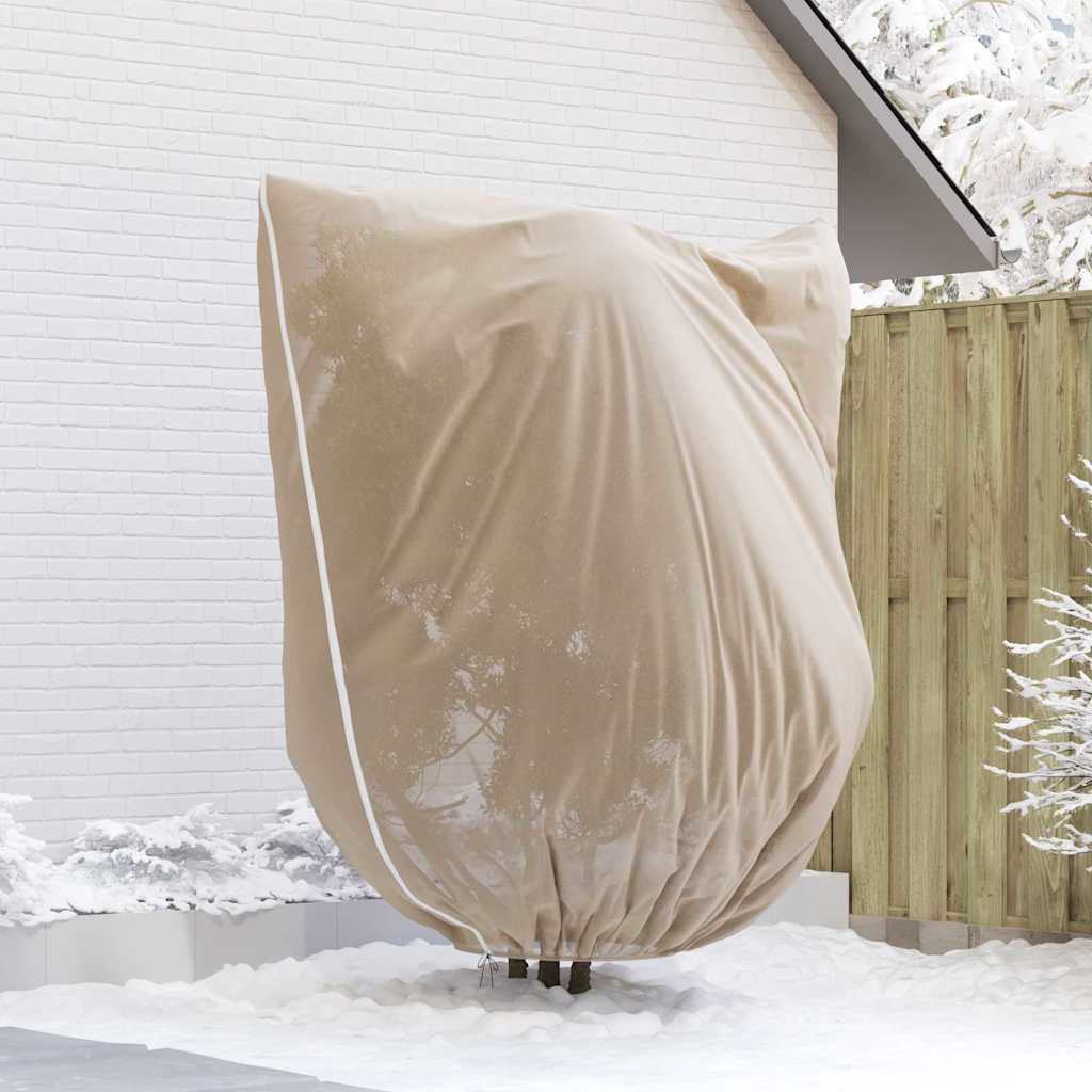 vidaXL Osłony Fleece dla Roślin Przed Przymrozkami 3 pcs Beżowy