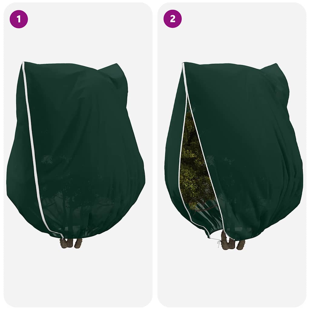 vidaXL Osłony Fleece dla Roślin Przed Przymrozkami 3 pcs Zielony