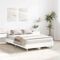 vidaXL Ramka łóżka Biały 137 x 190 cm Materiał drewnopochodny