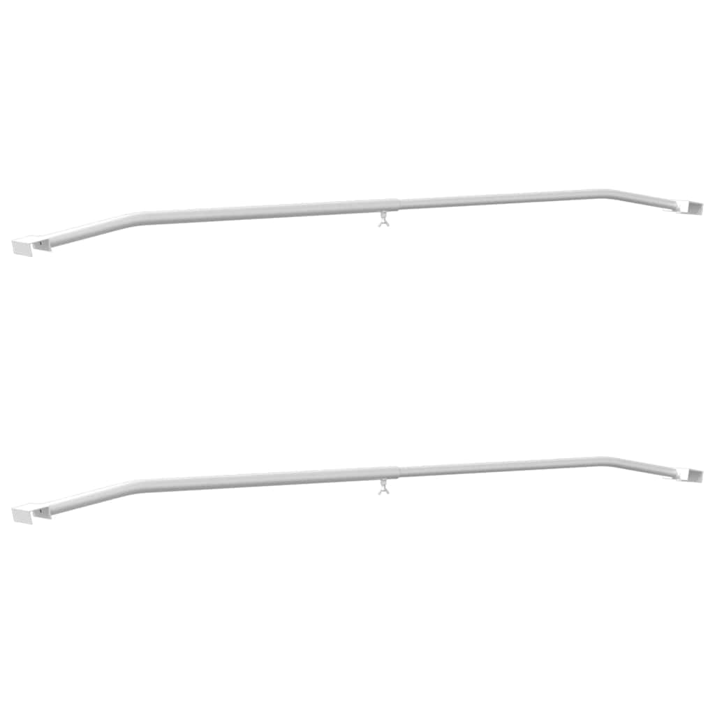 vidaXL Uchwyt na plandekę do przyczep 2 szt. srebrny 102-155 cm