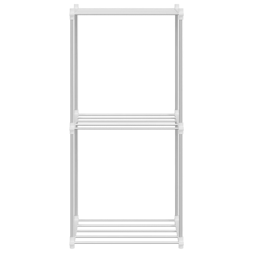 vidaXL Półka rurkowa Biały 42,5 x 27 x 91,5 cm Aluminium