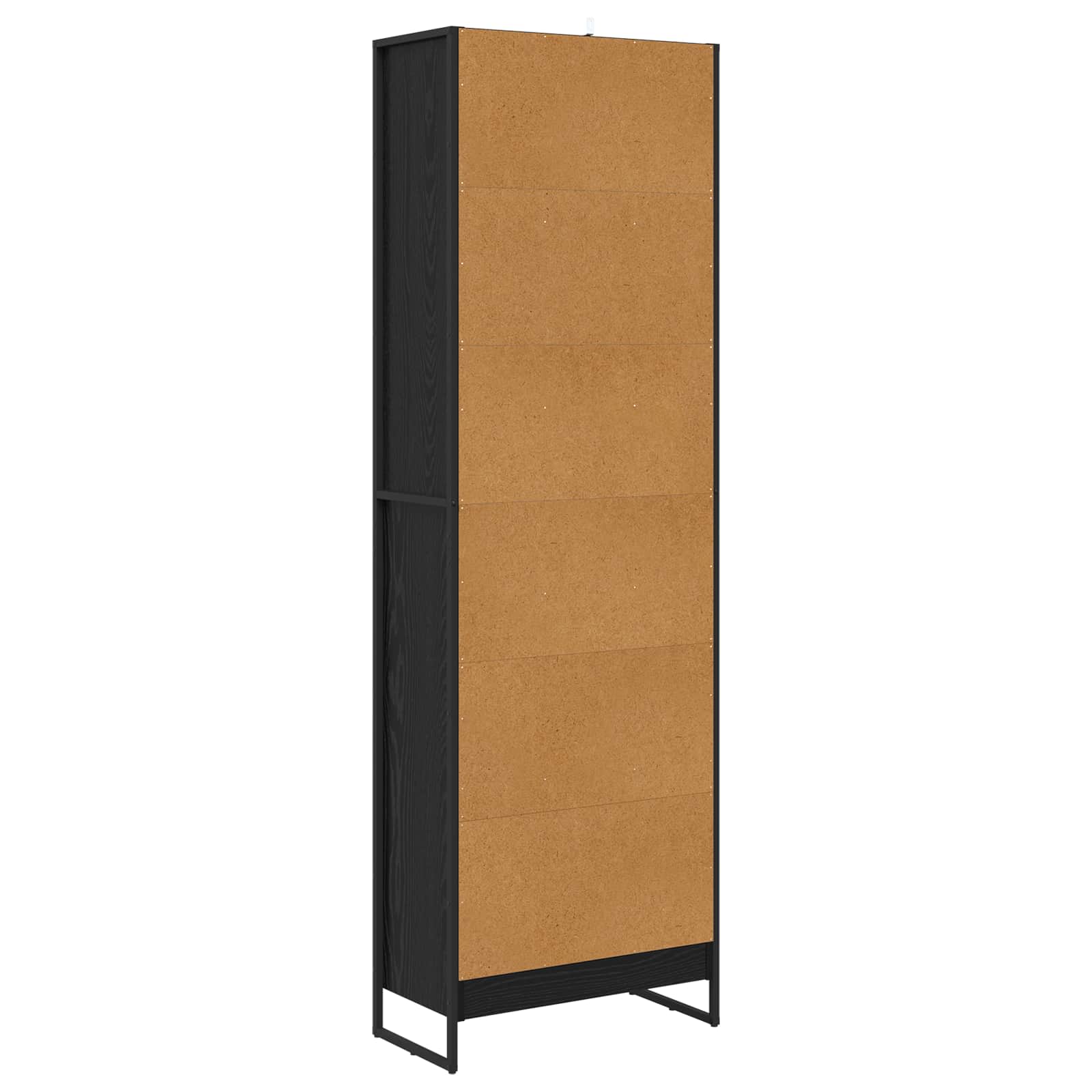 vidaXL Szafka na książki 2 pcs Czarny Dąb 60 x 30 x 189,5 cm