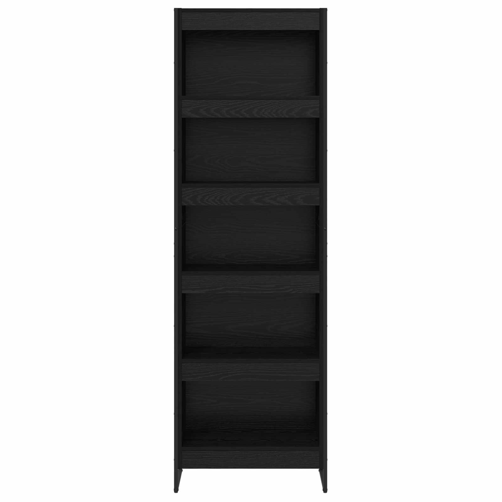 vidaXL Szafka na książki 2 pcs Czarny Dąb 60 x 30 x 189,5 cm