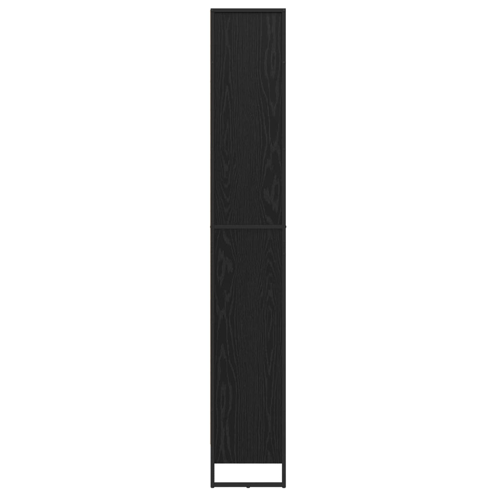 vidaXL Szafka na książki 2 pcs Czarny Dąb 60 x 30 x 189,5 cm