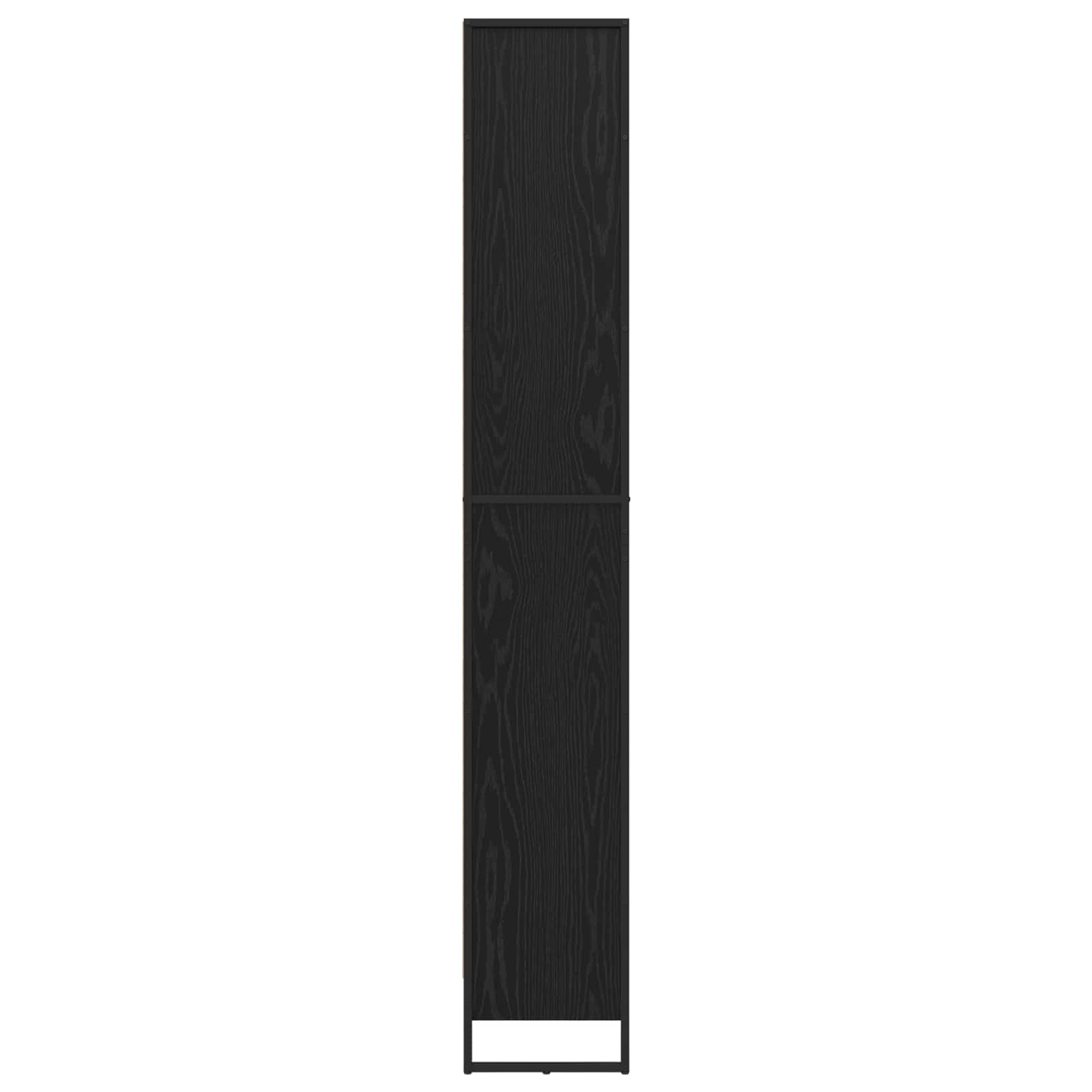 vidaXL Szafka na książki 2 pcs Czarny Dąb 60 x 30 x 189,5 cm
