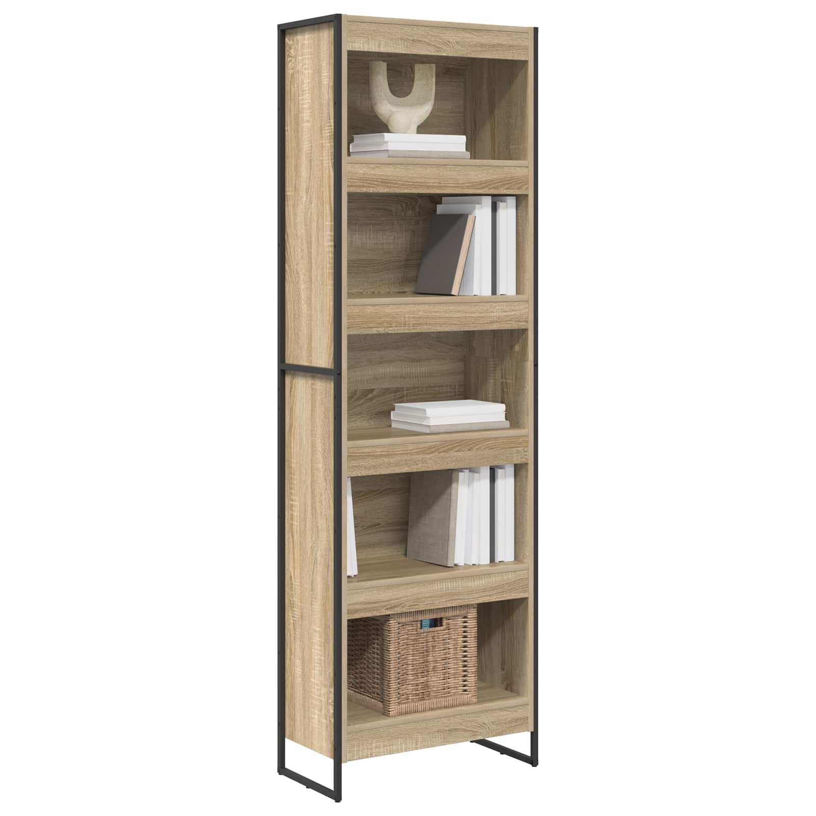 vidaXL Szafka na książki 2 pcs Sonoma 60 x 30 x 189,5 cm