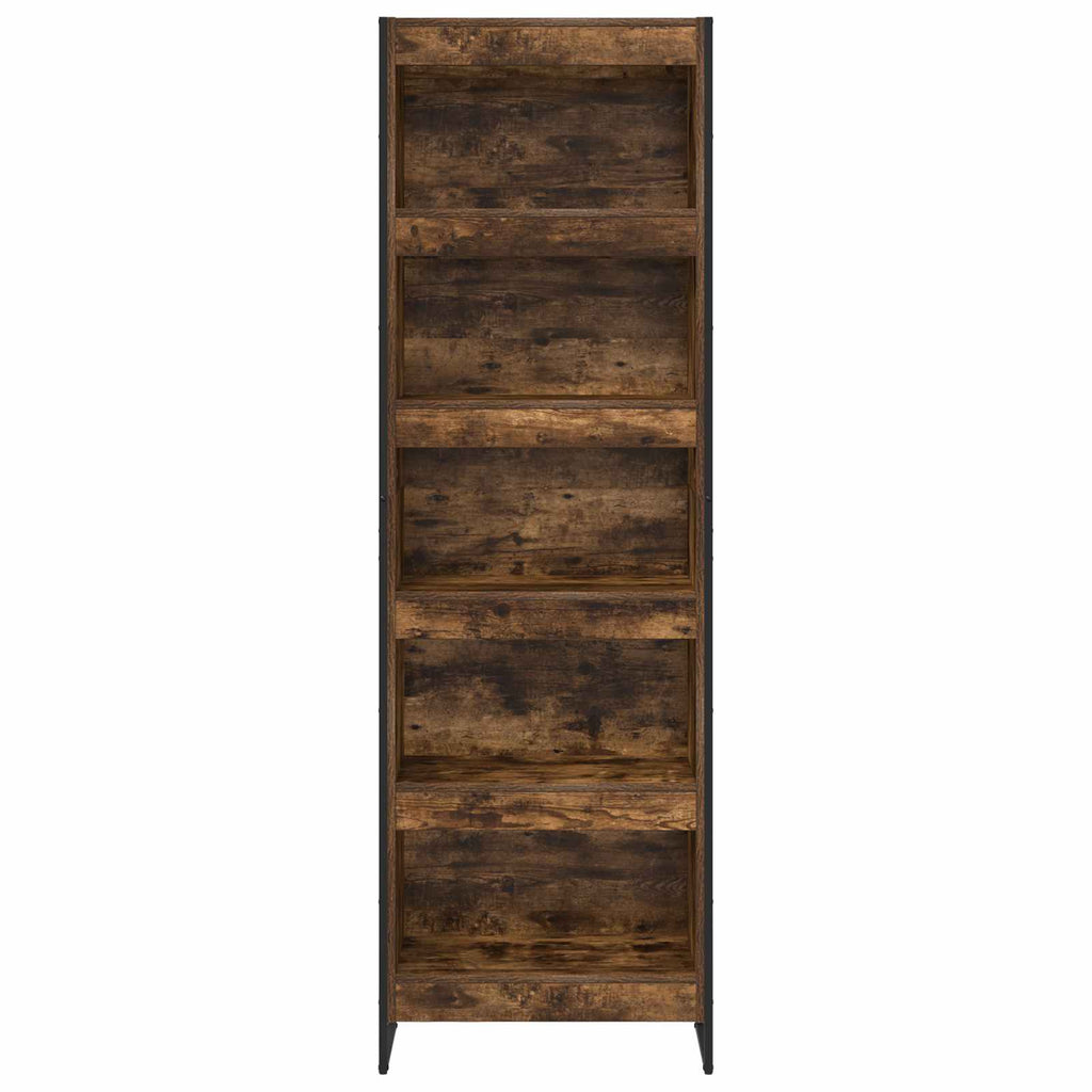 vidaXL Szafka na książki 2 pcs Dąb dymny 60 x 30 x 189,5 cm