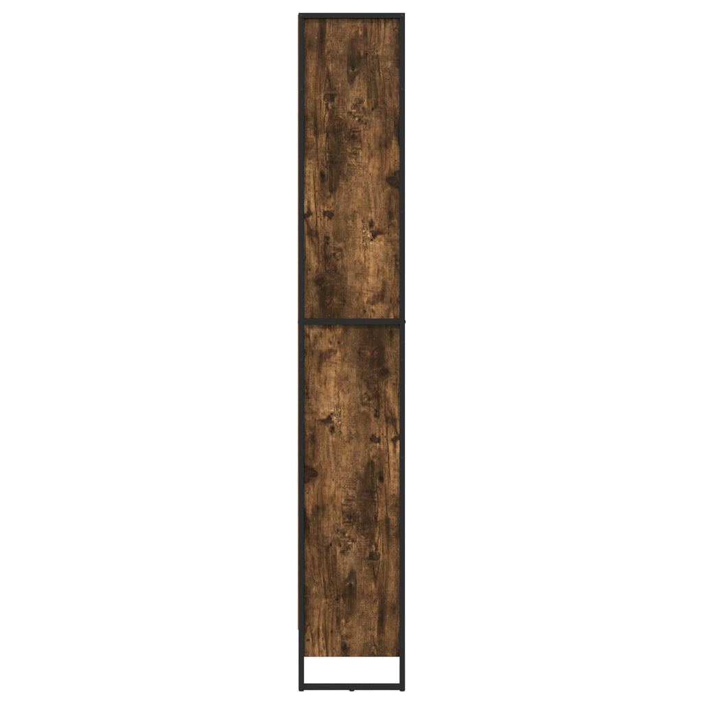 vidaXL Szafka na książki 2 pcs Dąb dymny 60 x 30 x 189,5 cm