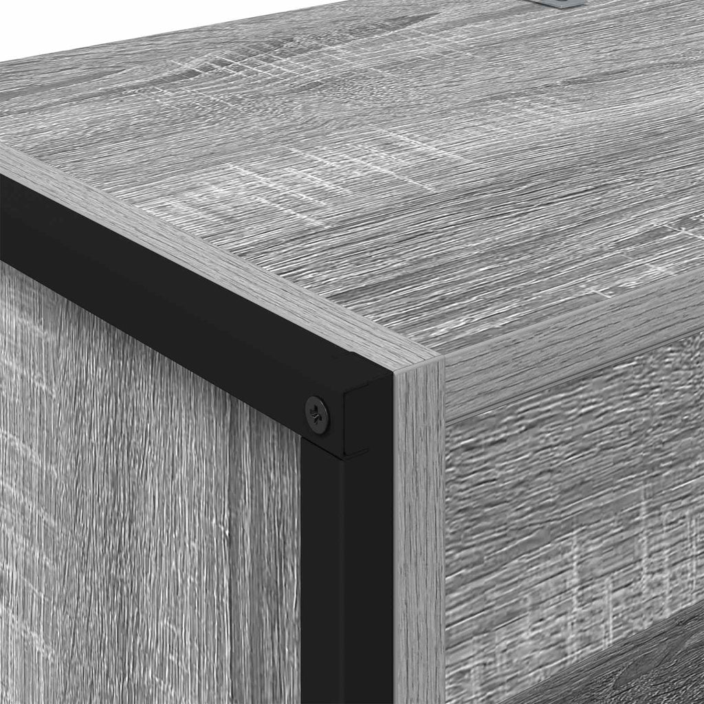 vidaXL Szafka na książki 2 pcs Szary Sonoma 60 x 30 x 189,5 cm