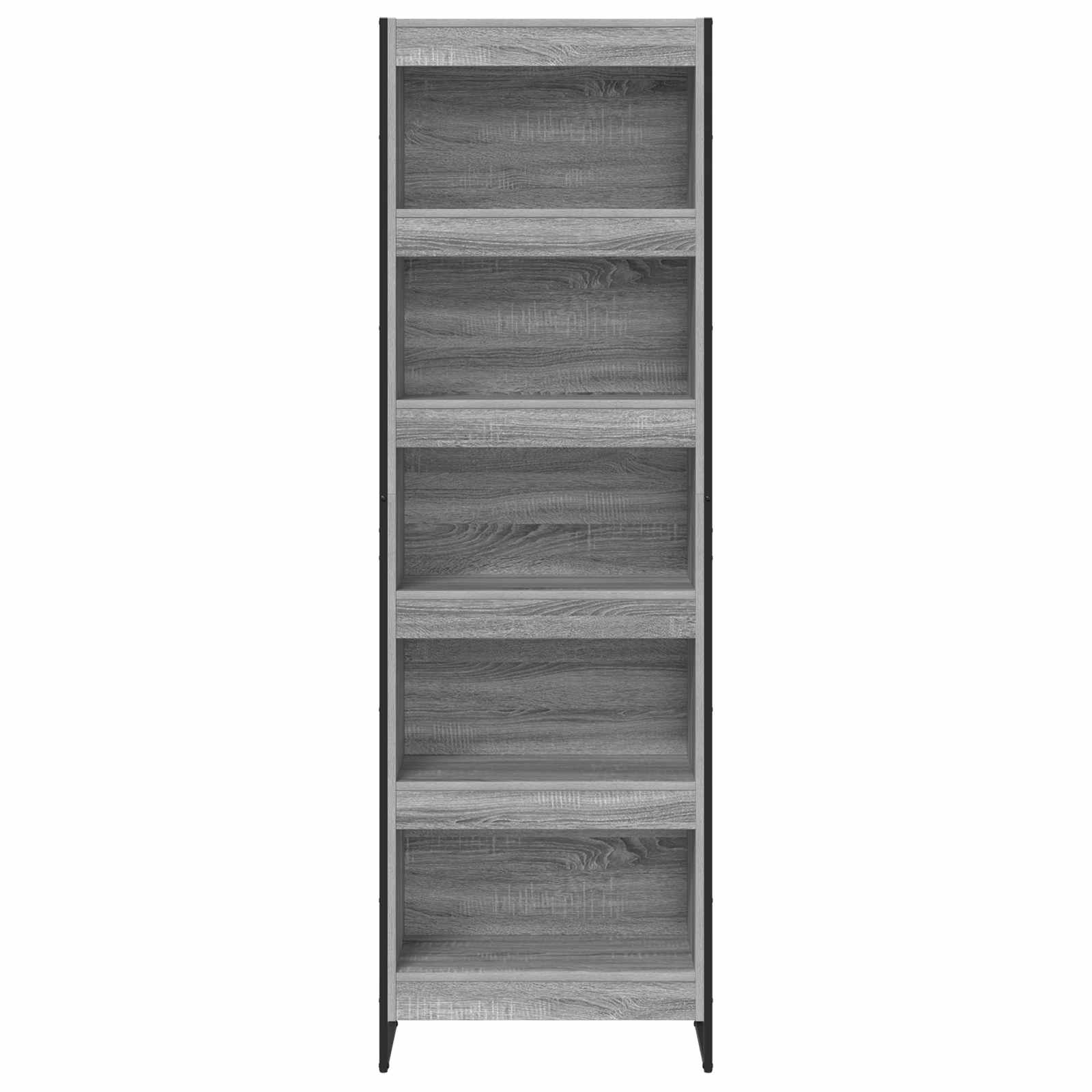 vidaXL Szafka na książki 2 pcs Szary Sonoma 60 x 30 x 189,5 cm