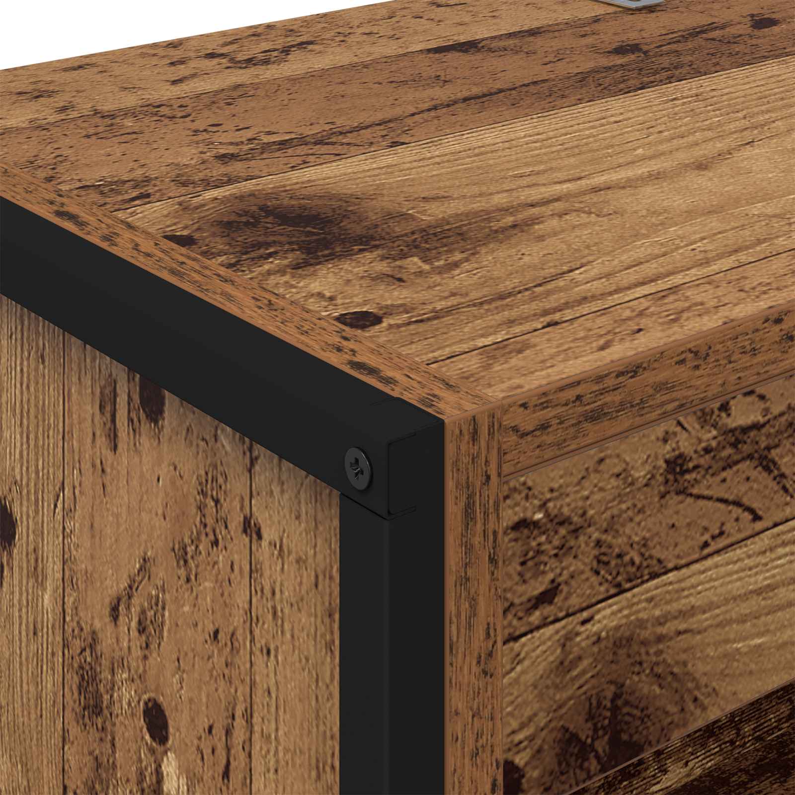 vidaXL Szafka na książki 2 pcs Stare drewno 60 x 30 x 189,5 cm