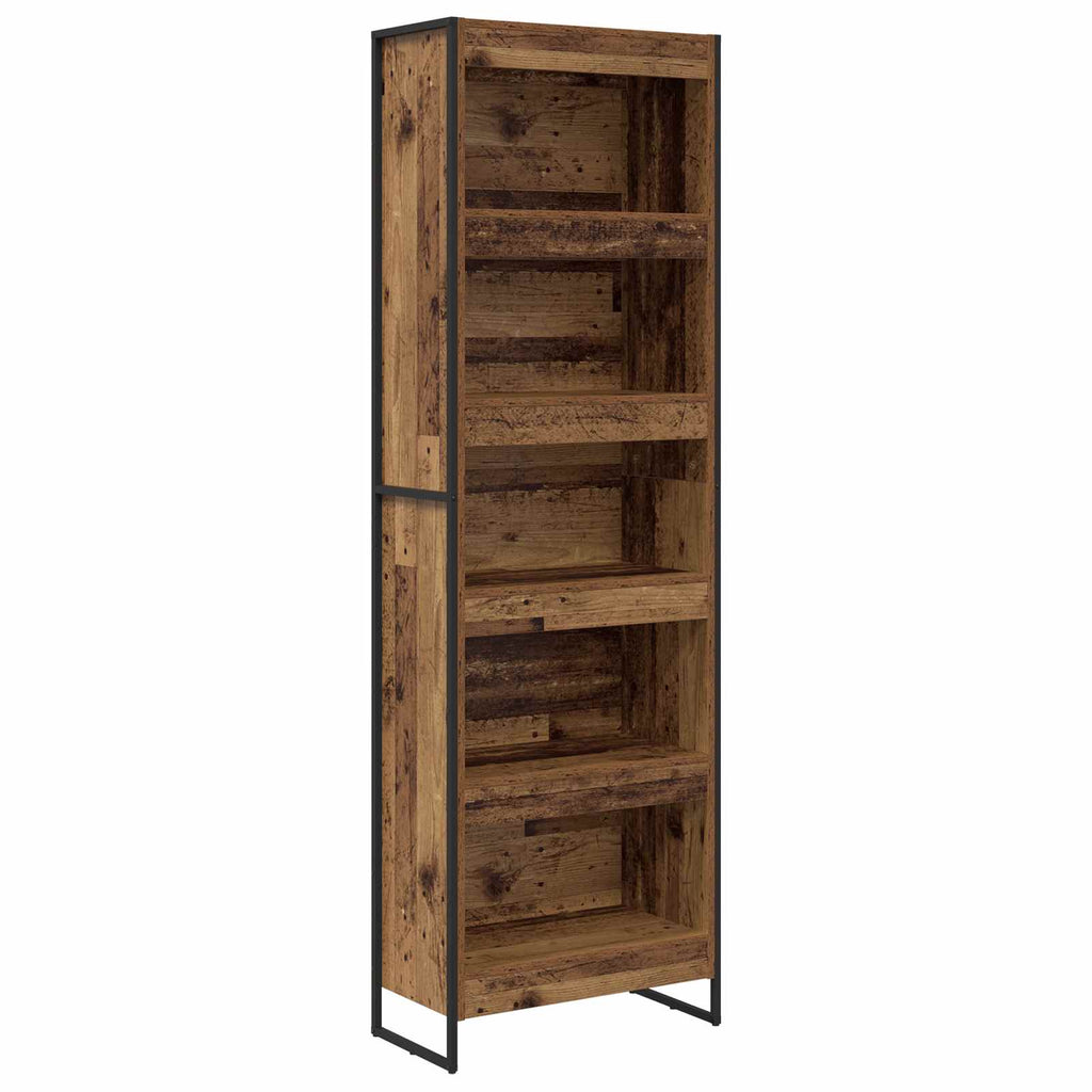 vidaXL Szafka na książki 2 pcs Stare drewno 60 x 30 x 189,5 cm