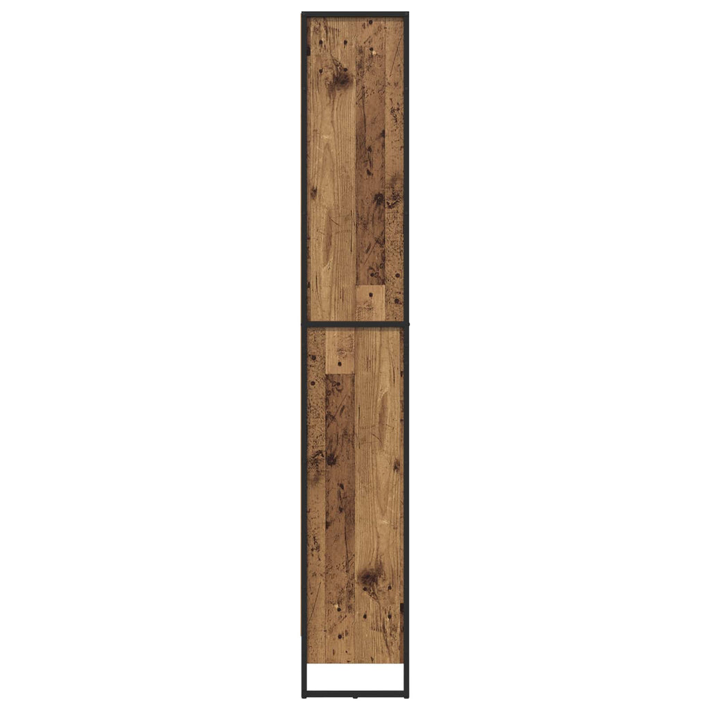 vidaXL Szafka na książki 2 pcs Stare drewno 60 x 30 x 189,5 cm