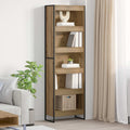 vidaXL Szafka na książki 2 pcs Dąb rzemieślniczy 60 x 30 x 189,5 cm