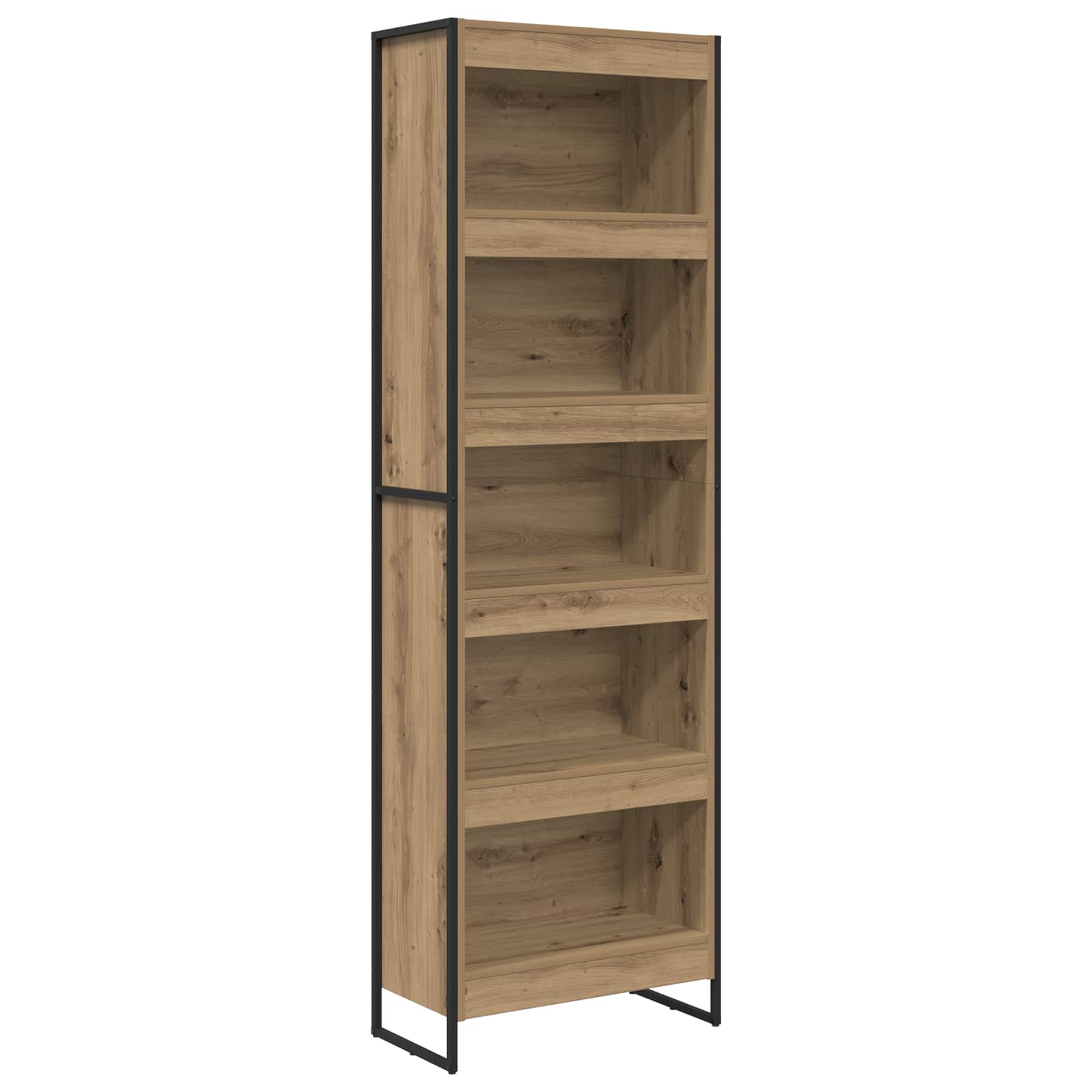 vidaXL Szafka na książki 2 pcs Dąb rzemieślniczy 60 x 30 x 189,5 cm