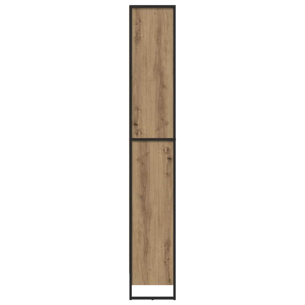 vidaXL Szafka na książki 2 pcs Dąb rzemieślniczy 60 x 30 x 189,5 cm