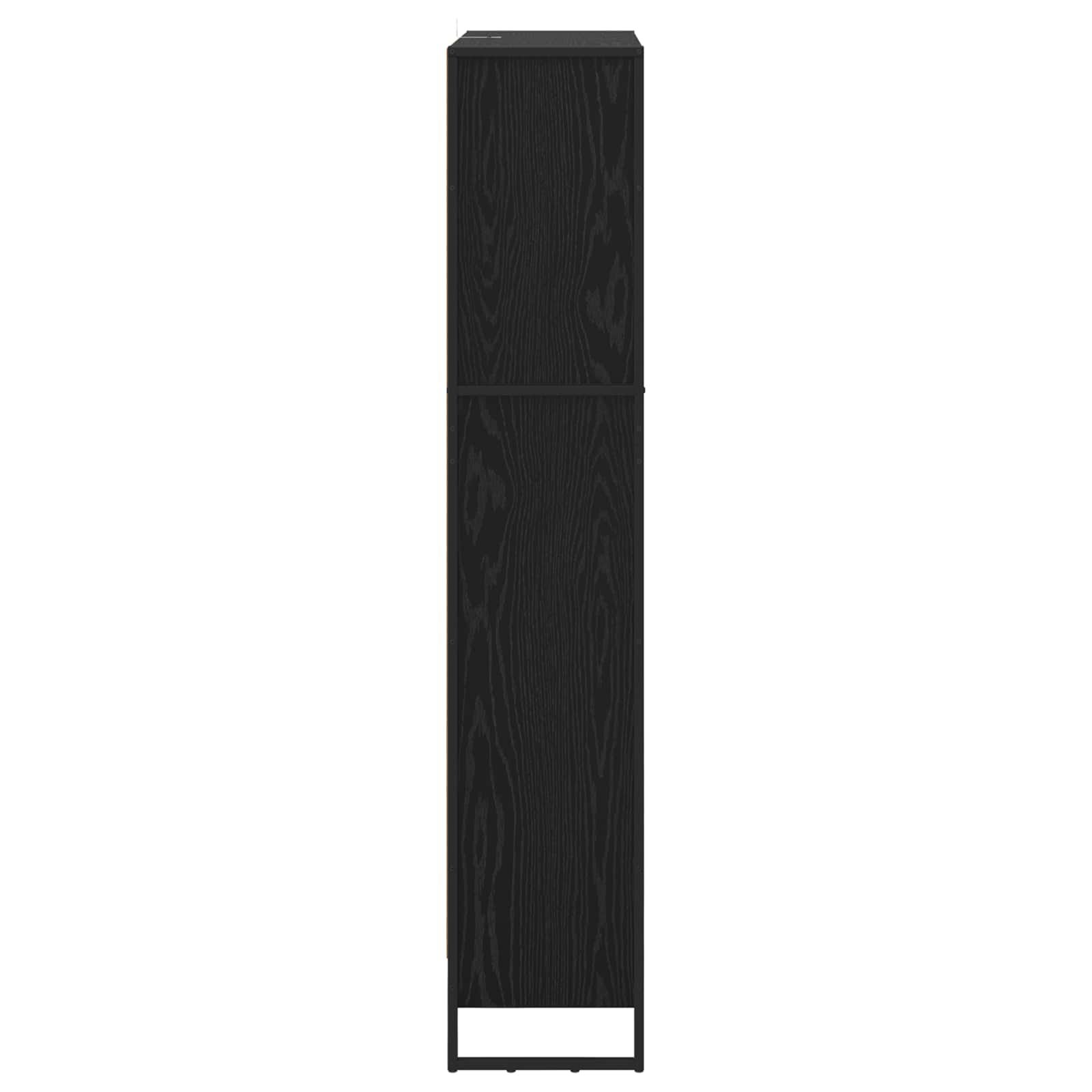 vidaXL Szafka na książki 2 pcs Czarny Dąb 80 x 30 x 155 cm