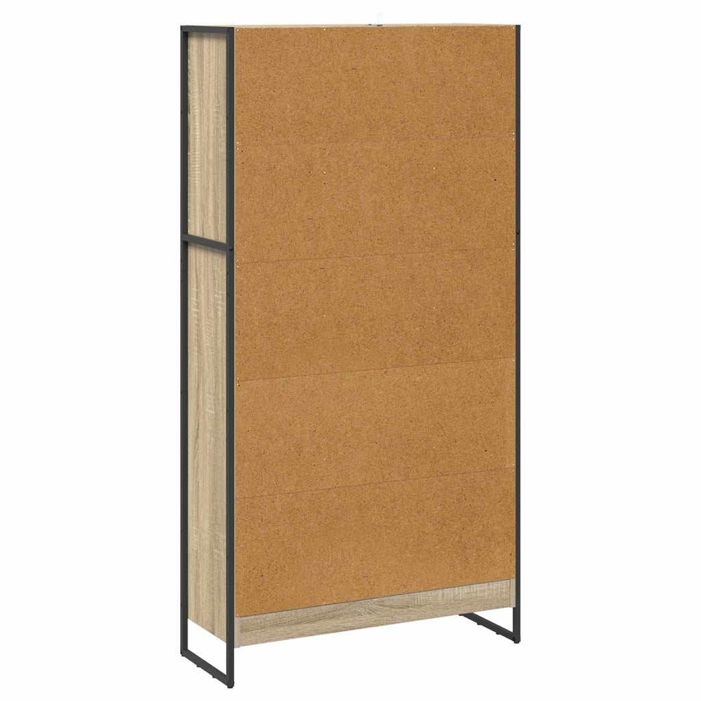 vidaXL Szafka na książki 2 pcs Sonoma 80 x 30 x 155 cm