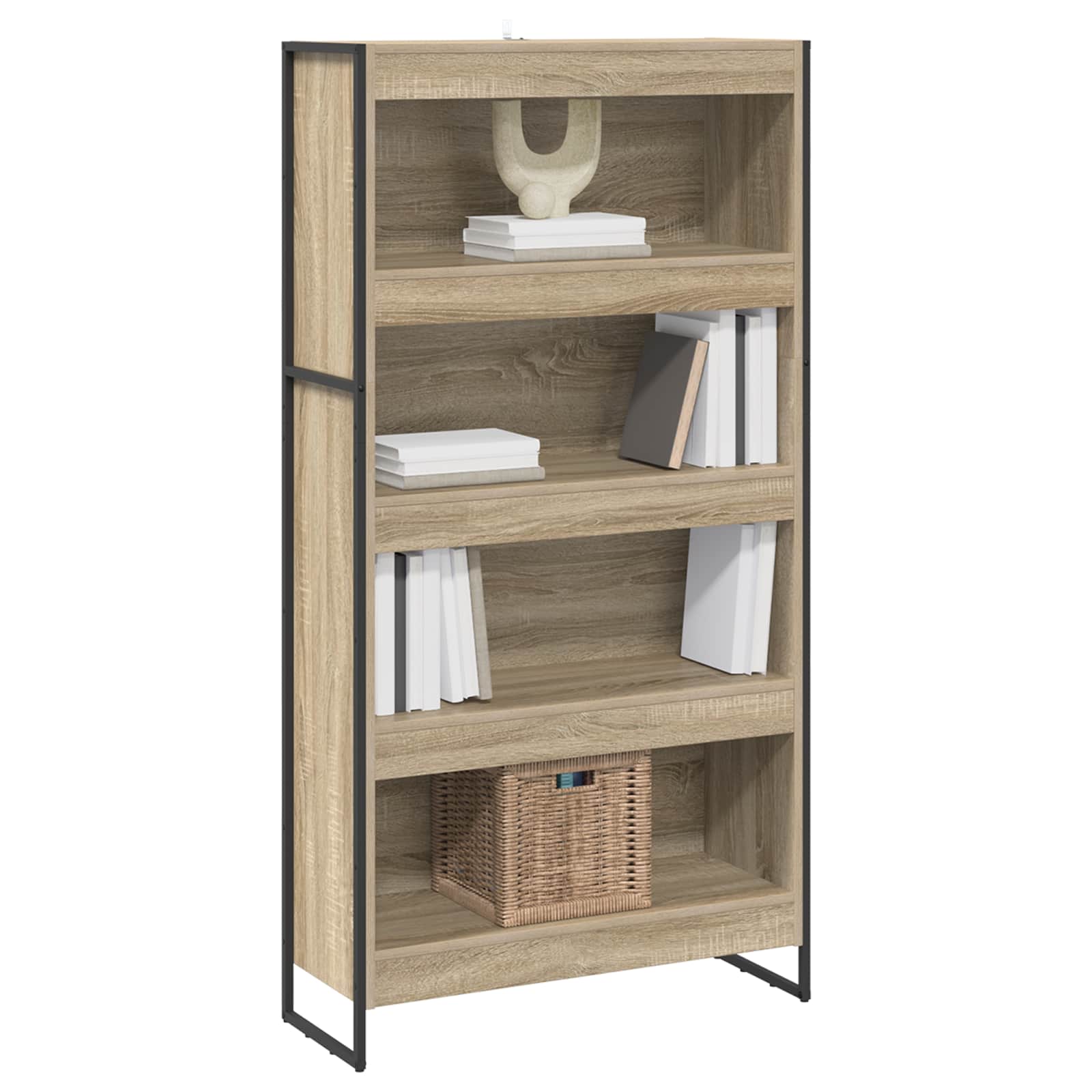 vidaXL Szafka na książki 2 pcs Sonoma 80 x 30 x 155 cm
