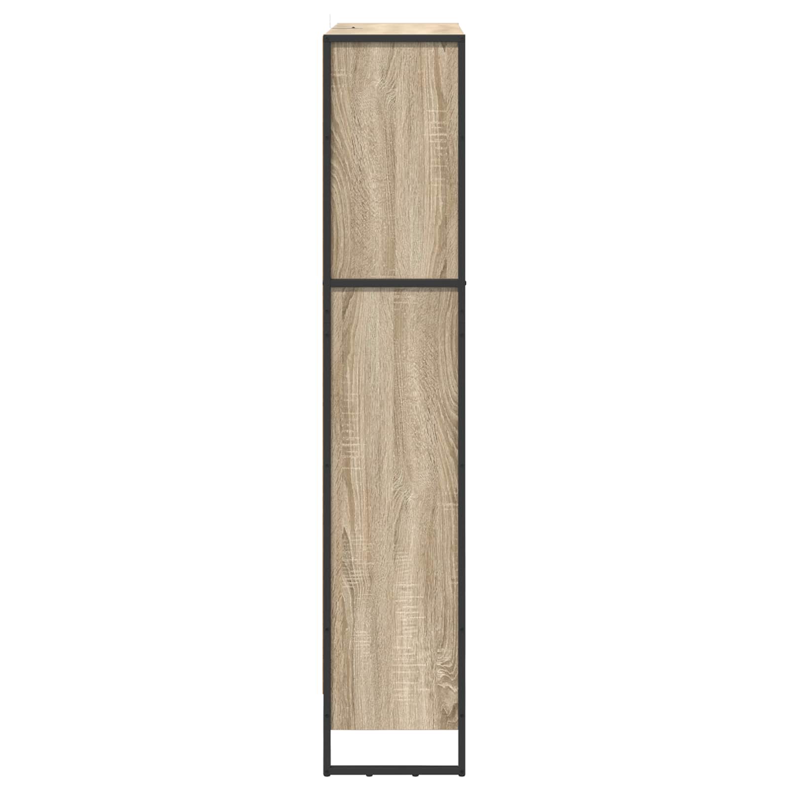 vidaXL Szafka na książki 2 pcs Sonoma 80 x 30 x 155 cm