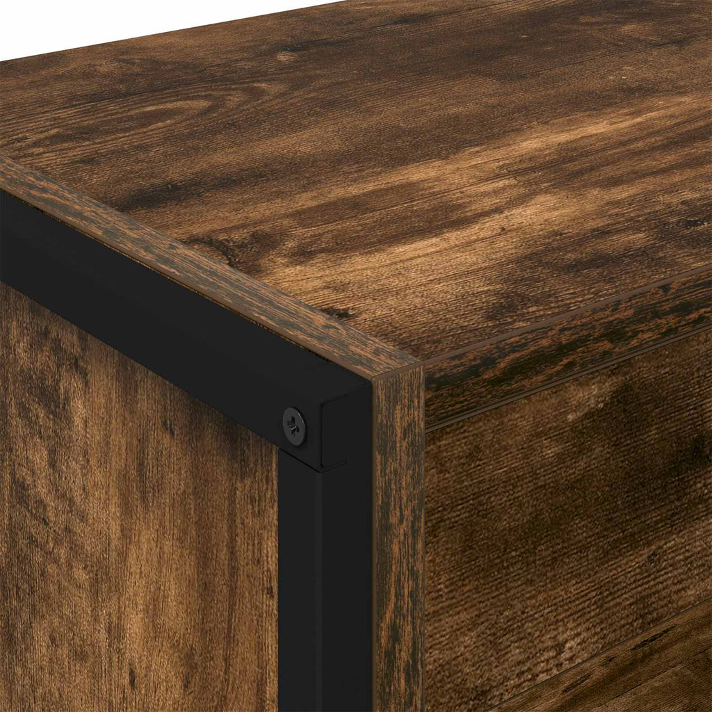 vidaXL Szafka na książki 2 pcs Dąb dymny 80 x 30 x 155 cm