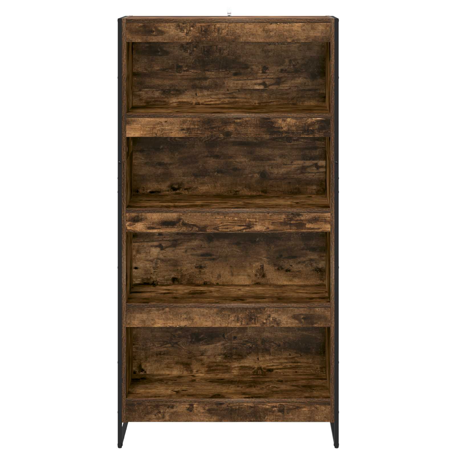 vidaXL Szafka na książki 2 pcs Dąb dymny 80 x 30 x 155 cm