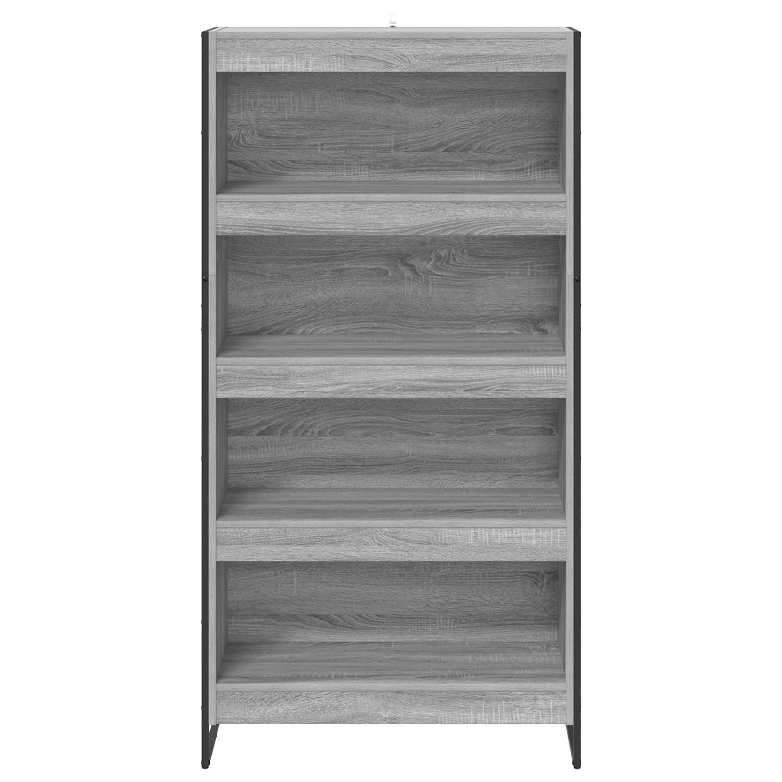 vidaXL Szafka na książki 2 pcs Szary Sonoma 80 x 30 x 155 cm