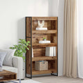 vidaXL Szafka na książki 2 pcs Stare drewno 80 x 30 x 155 cm