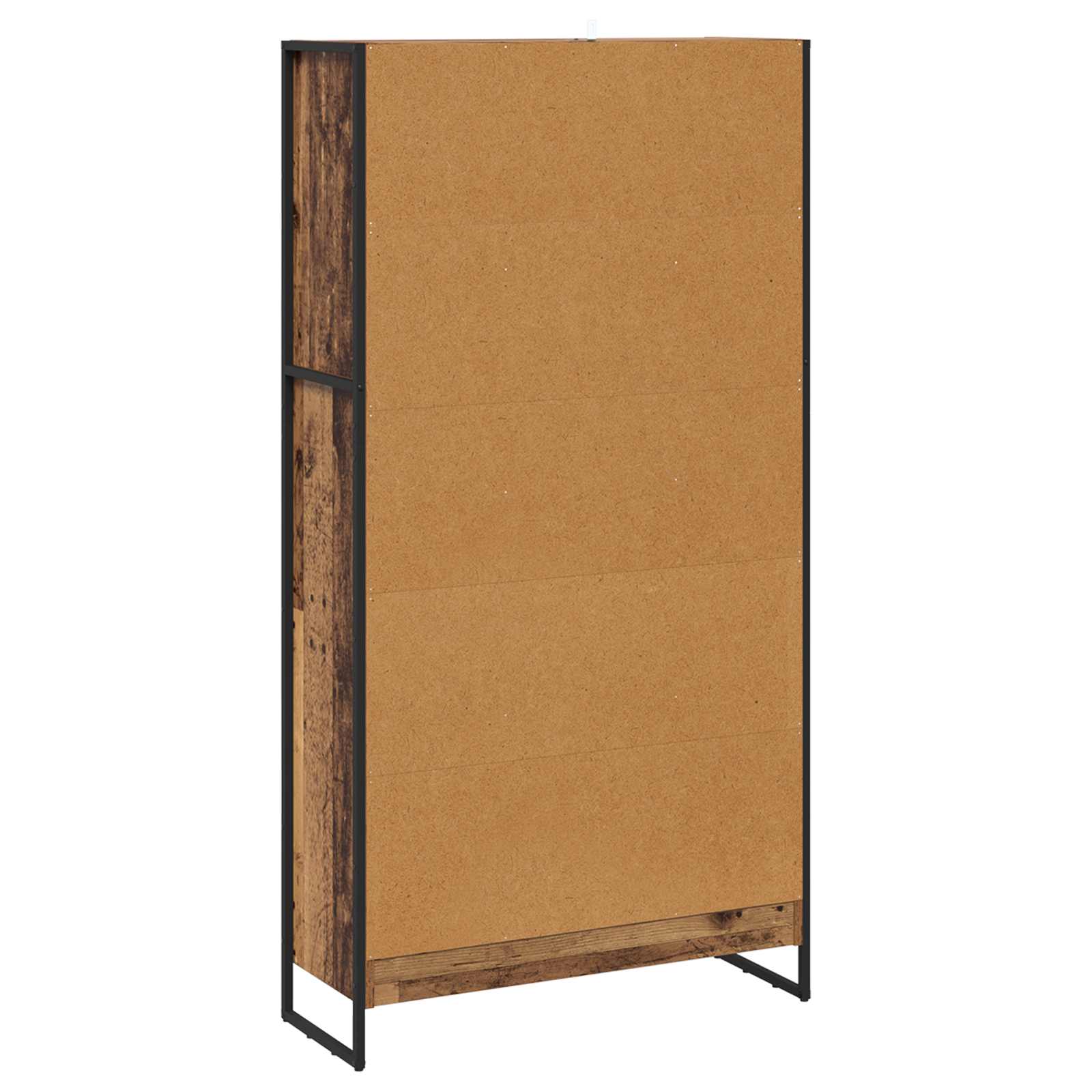 vidaXL Szafka na książki 2 pcs Stare drewno 80 x 30 x 155 cm