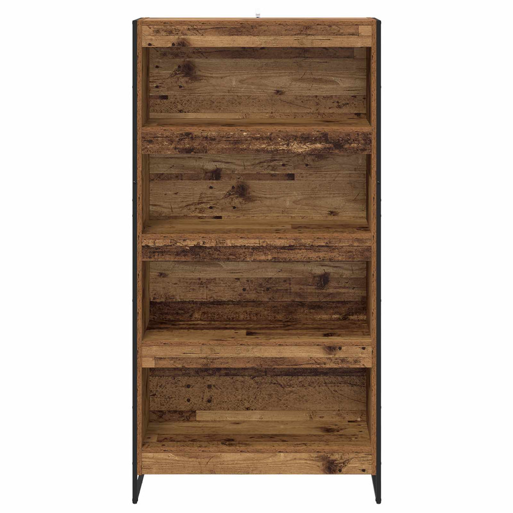 vidaXL Szafka na książki 2 pcs Stare drewno 80 x 30 x 155 cm