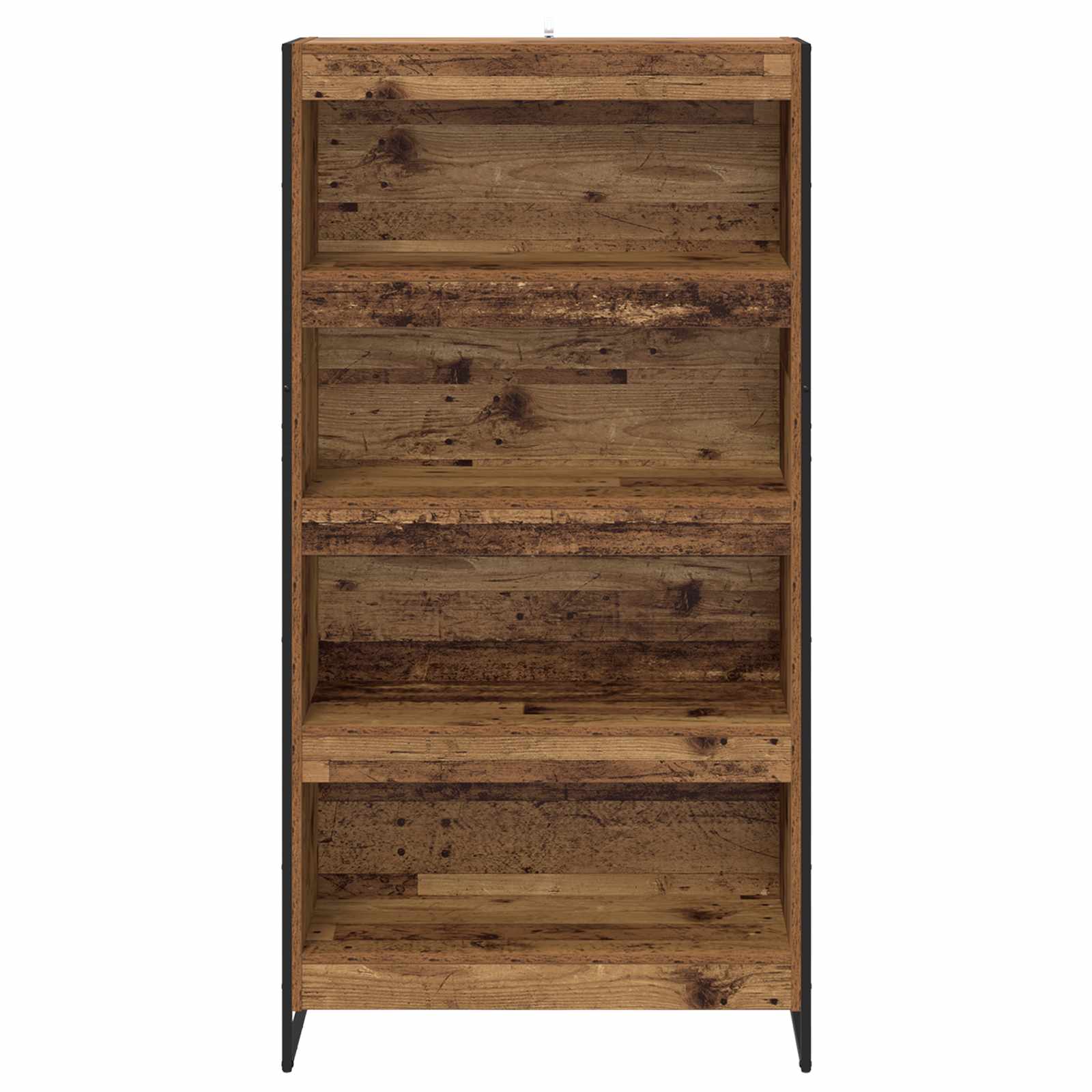 vidaXL Szafka na książki 2 pcs Stare drewno 80 x 30 x 155 cm