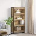 vidaXL Szafka na książki 2 pcs Dąb rzemieślniczy 80 x 30 x 155 cm