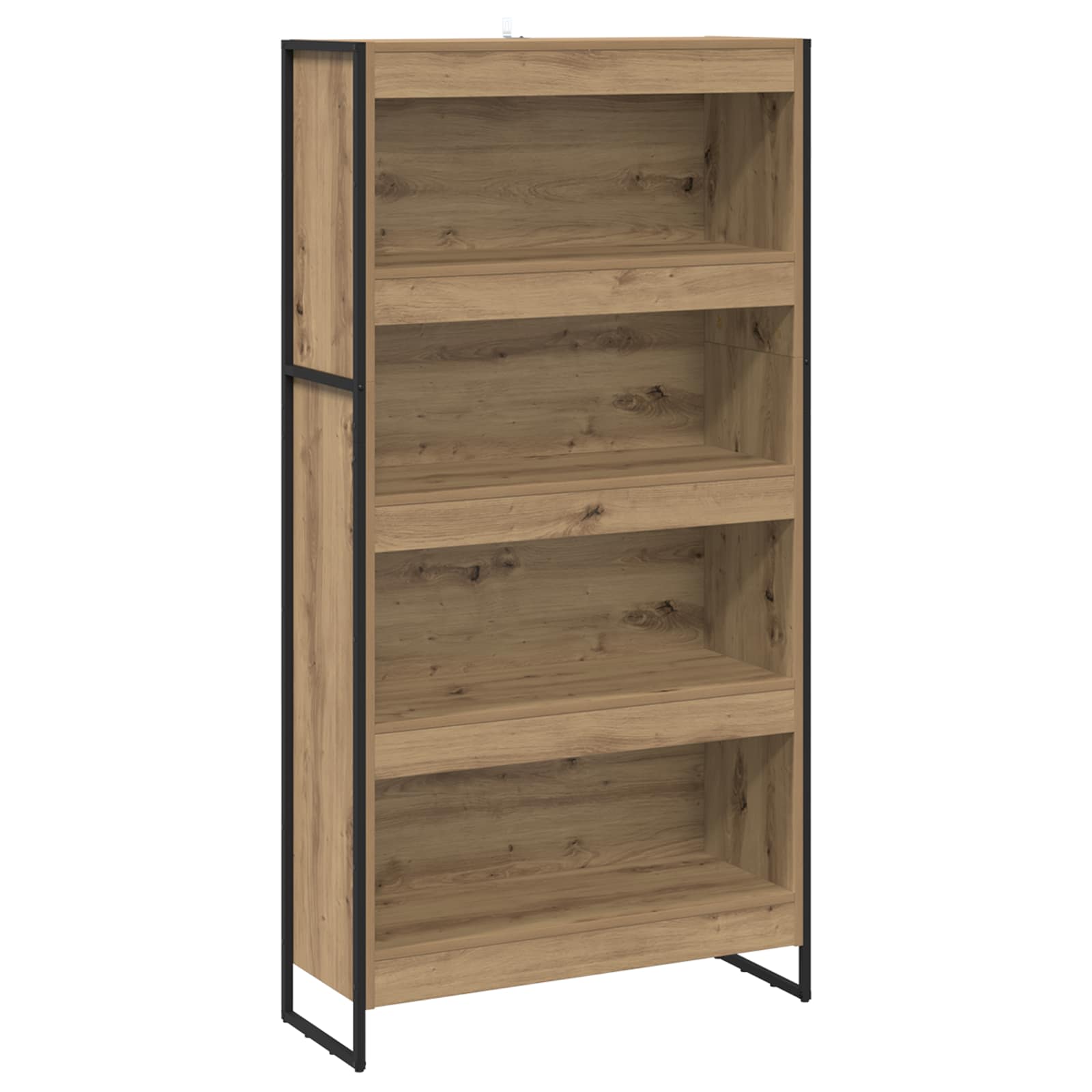 vidaXL Szafka na książki 2 pcs Dąb rzemieślniczy 80 x 30 x 155 cm