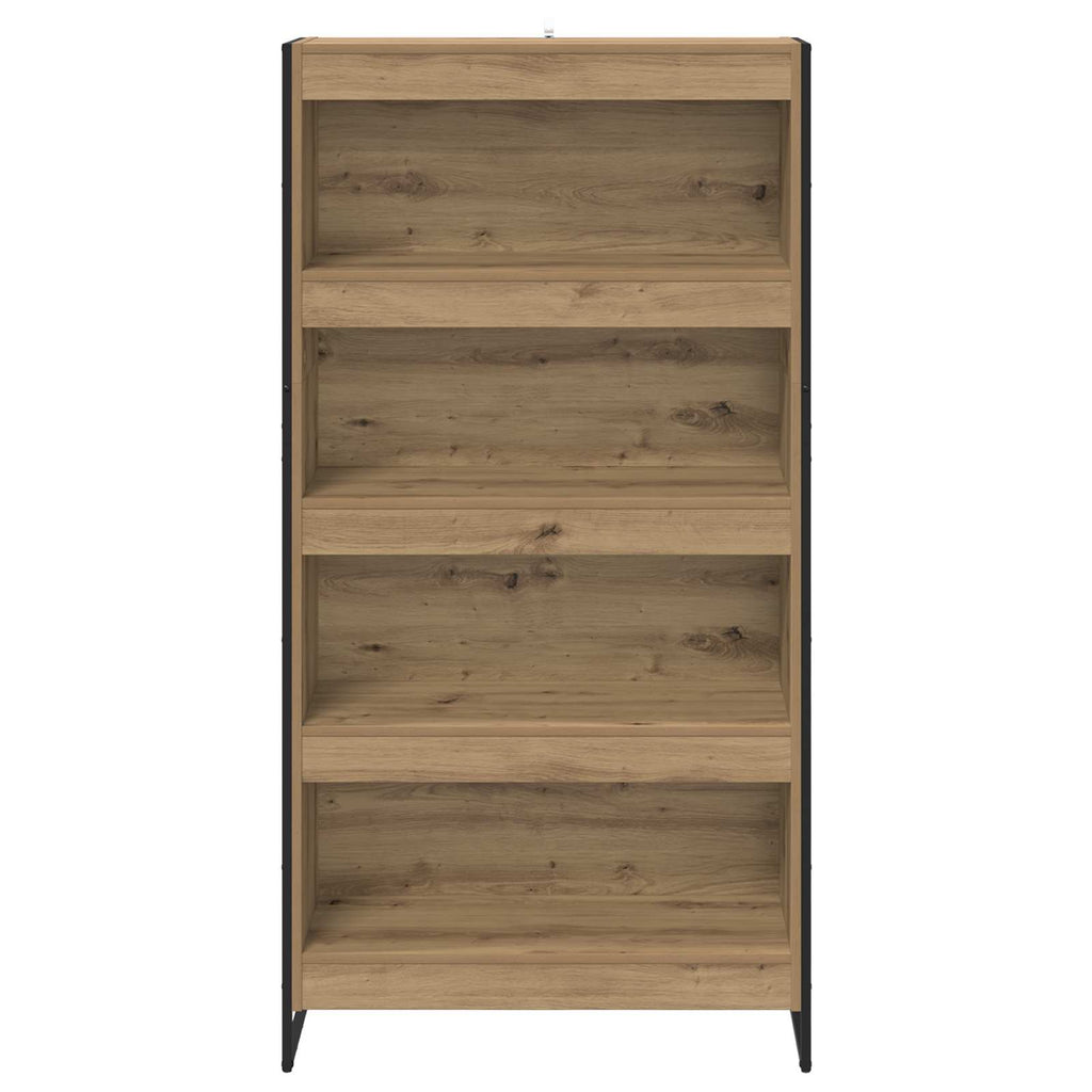 vidaXL Szafka na książki 2 pcs Dąb rzemieślniczy 80 x 30 x 155 cm