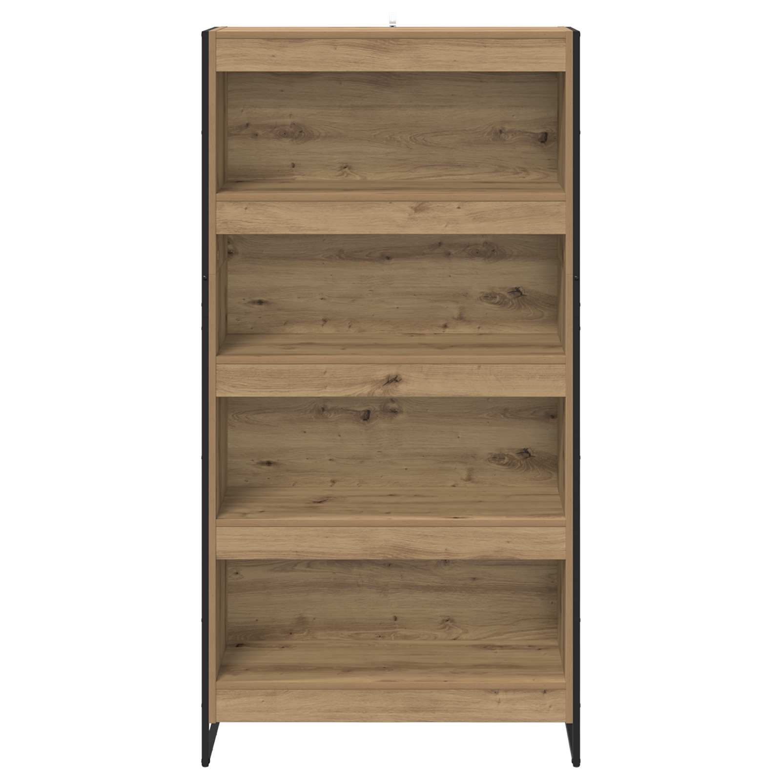 vidaXL Szafka na książki 2 pcs Dąb rzemieślniczy 80 x 30 x 155 cm