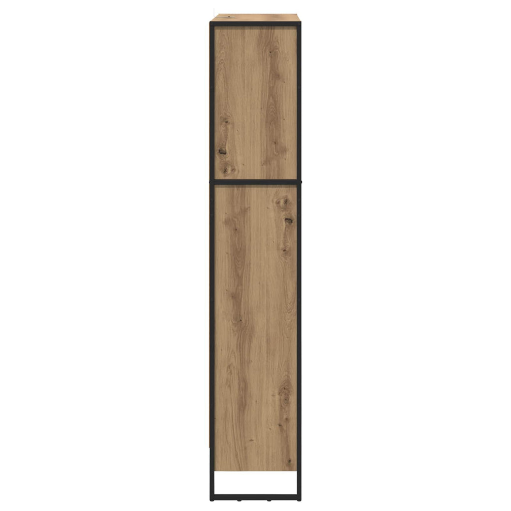 vidaXL Szafka na książki 2 pcs Dąb rzemieślniczy 80 x 30 x 155 cm