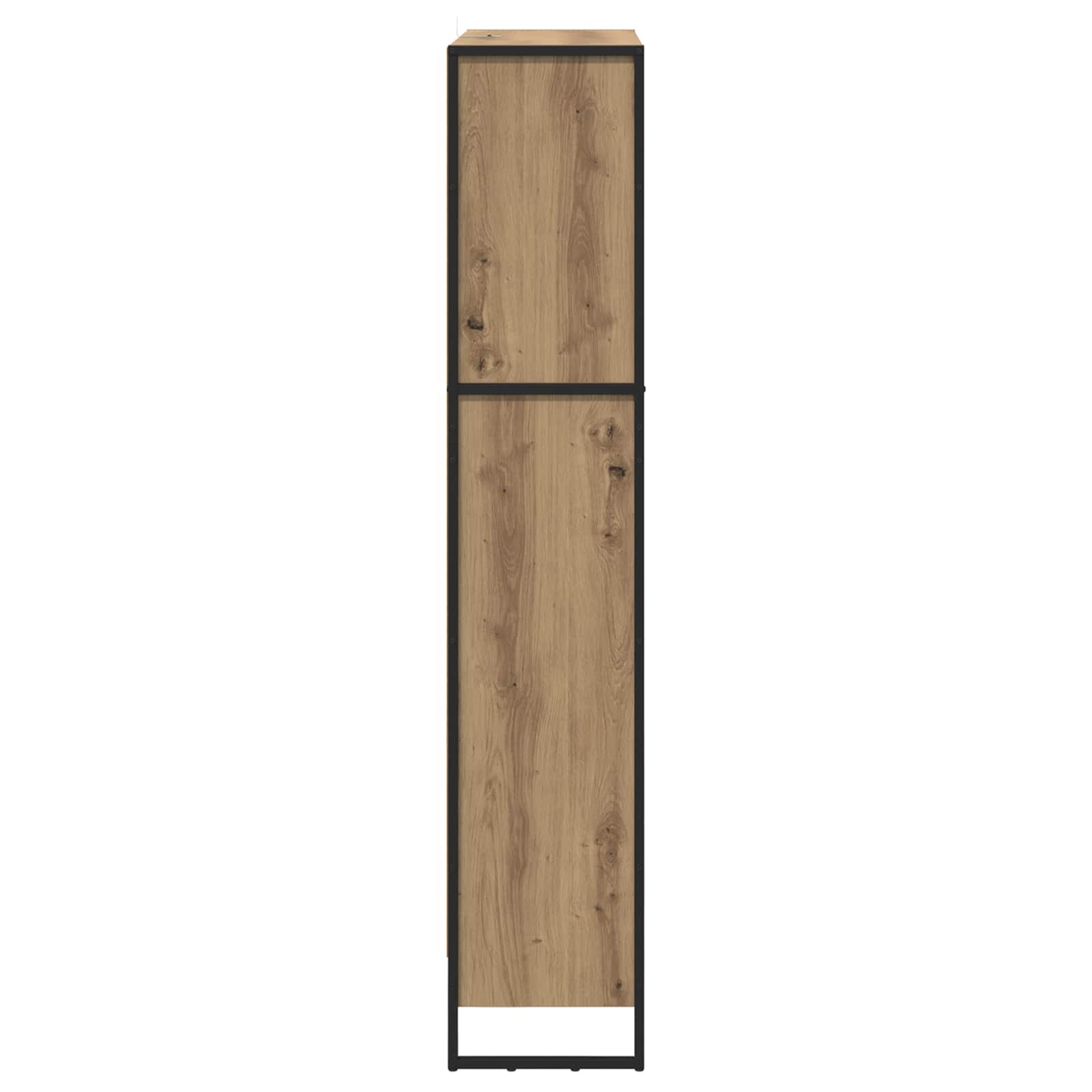 vidaXL Szafka na książki 2 pcs Dąb rzemieślniczy 80 x 30 x 155 cm
