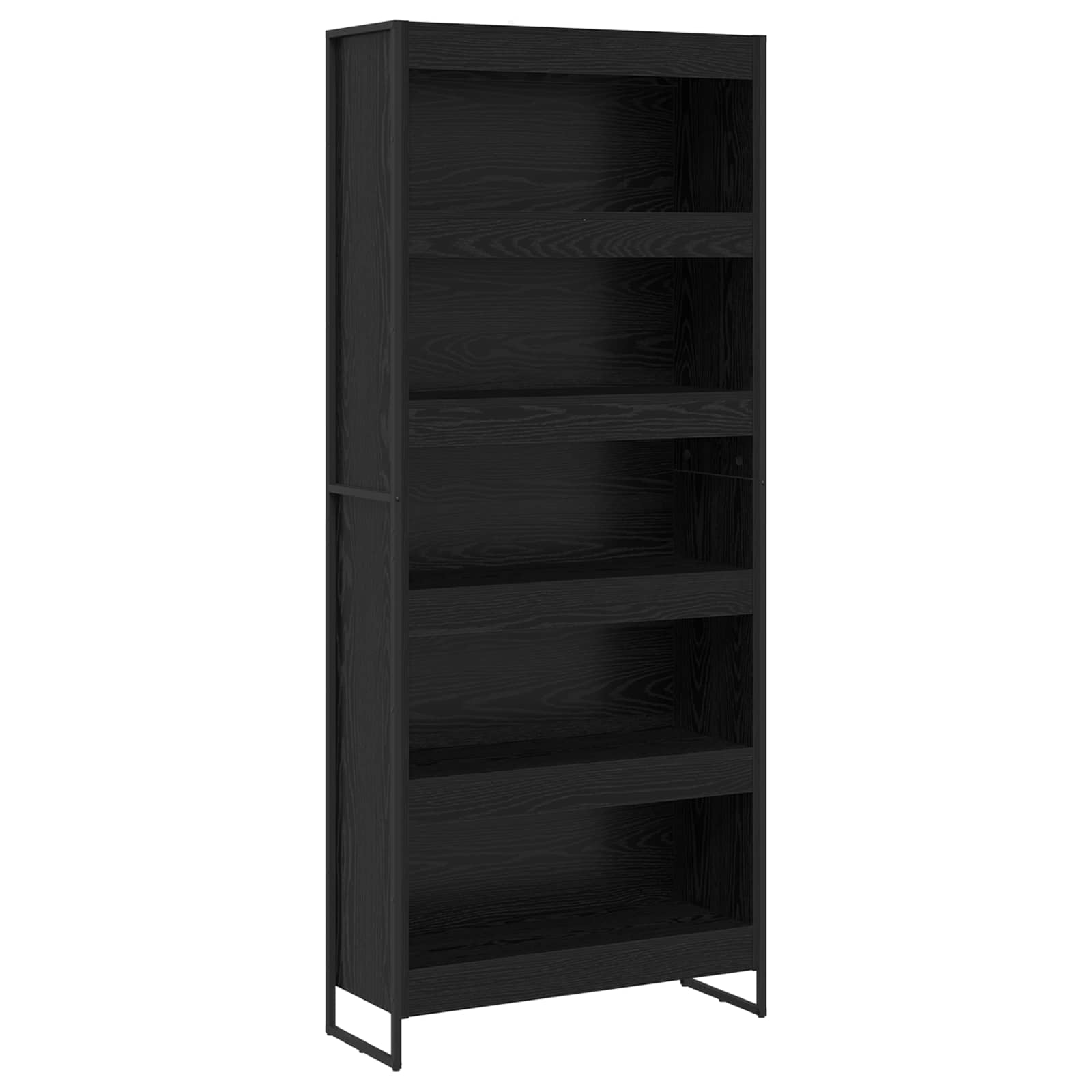 vidaXL Szafka na książki 2 pcs Czarny Dąb 80 x 30 x 189,5 cm