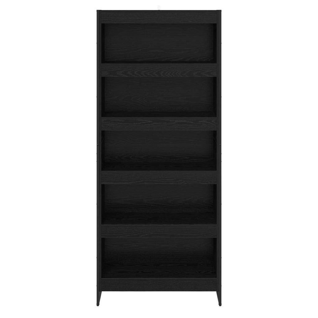 vidaXL Szafka na książki 2 pcs Czarny Dąb 80 x 30 x 189,5 cm