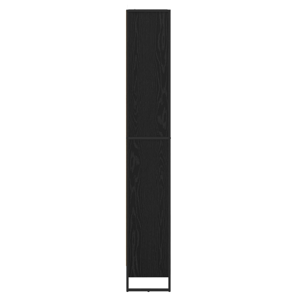 vidaXL Szafka na książki 2 pcs Czarny Dąb 80 x 30 x 189,5 cm